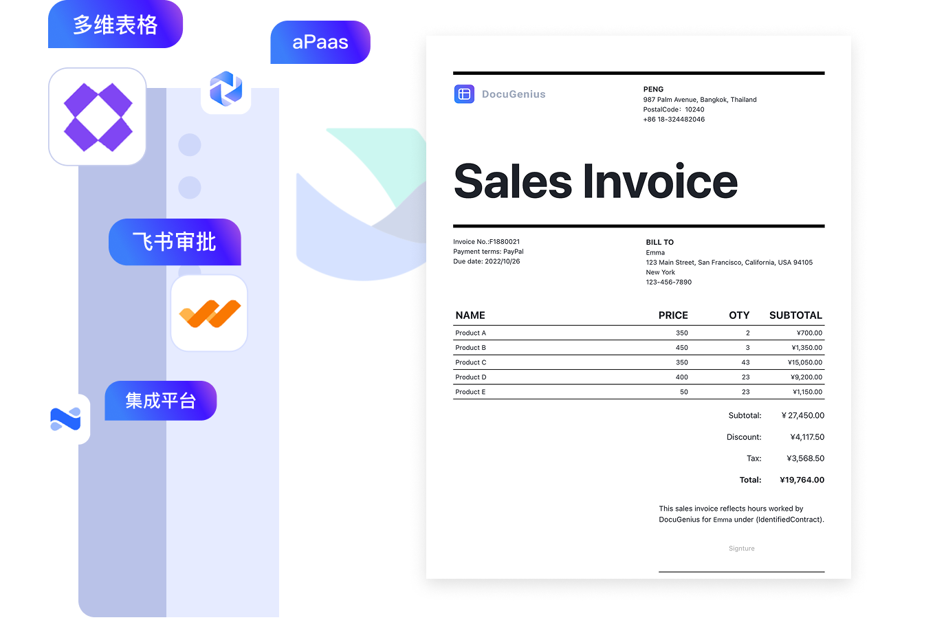 DocuGenius deep Feishu integration